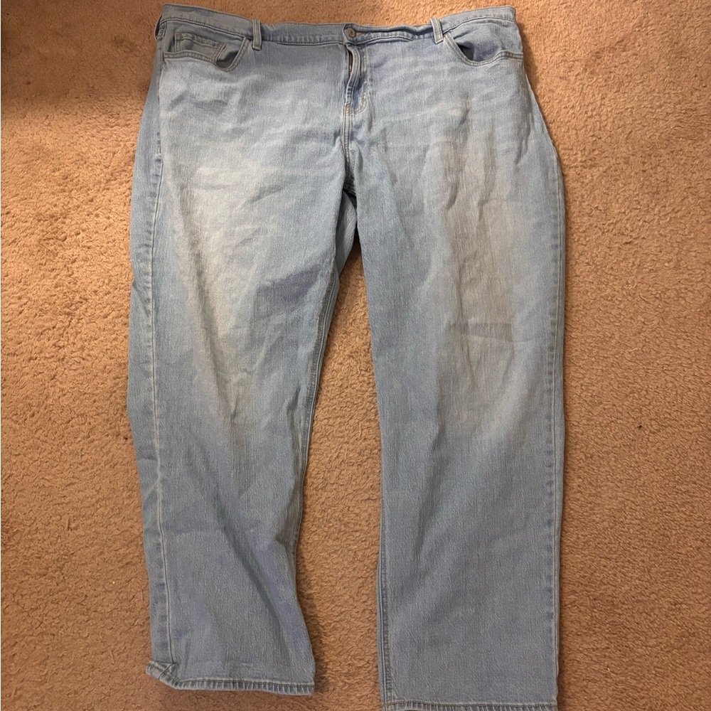 Old Navy Women’s Wow Boyfriend Jeans - Light Blue - Mid Rise